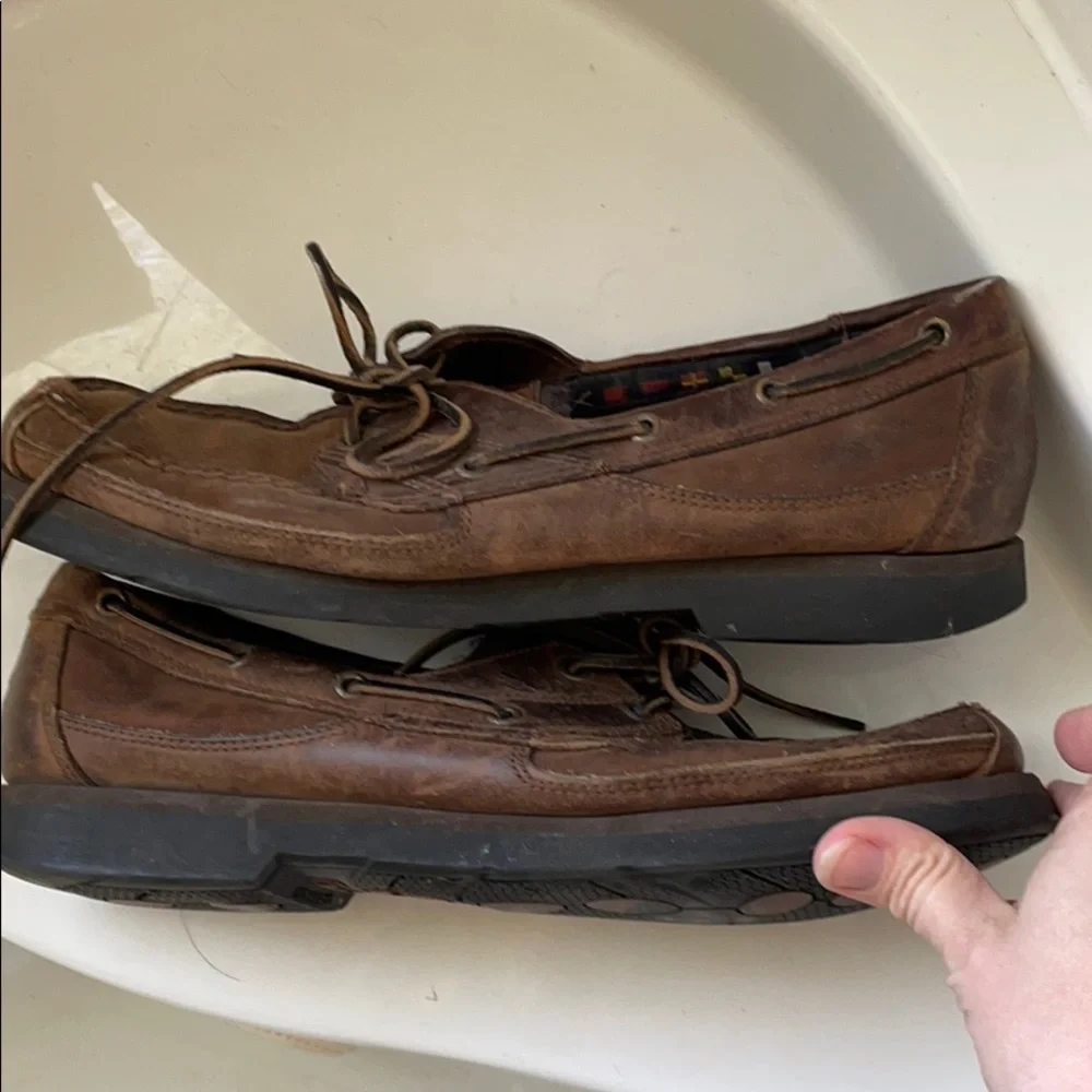 TIMBERLAND Leather Boat Shoes 12M